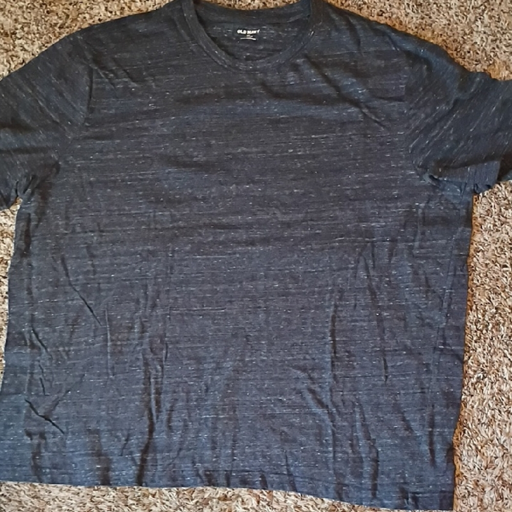 Old Navy Men’s Heathered Navy Short Sleeve Crew Tee